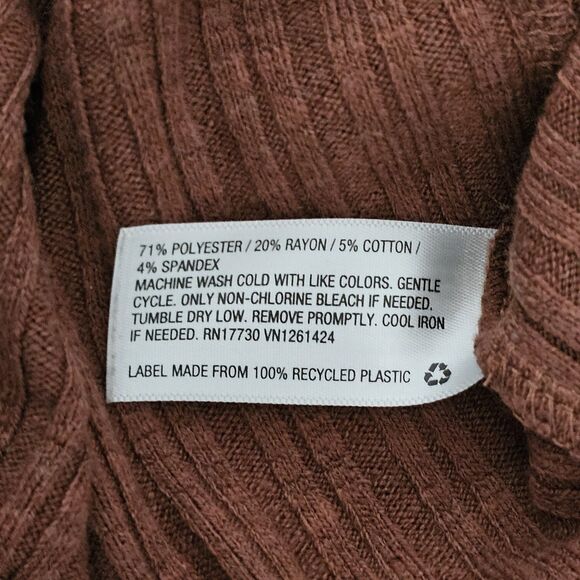 Wild Fable - Dress Ribbed Collared Polo Button Down - Size XS - Brown - Picture 8 of 8